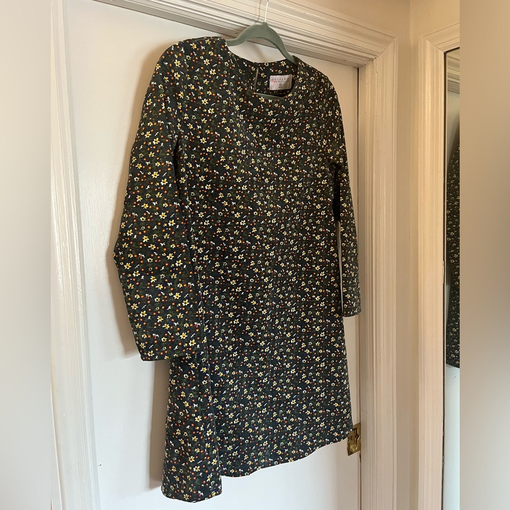 Vintage floral printed shift dress